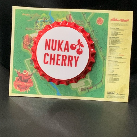 Fallout Nuka Cherry Cap Pin - Picture 1 of 2